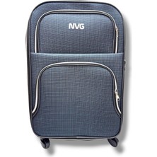 Nvg 848-26 Havlu Kumaş 4 Teker Ekose Desen Büyük Boy Valiz