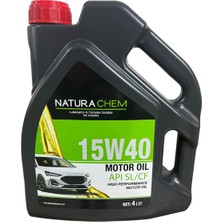 Naturachem 15W-40 Yüksek Performanslı Motor Yağı 4 Litre