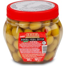 Cebel Yeşil Zeytin Biberli 450 gr Pet 4xl (201-230 Kalibre)