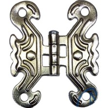 MiraLive Dekoratif Sac Kelebek Menteşe - Küçük, Nikel, 100 Adet