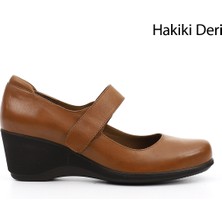 GÖNDERİ Kadın  GDZA134M0381 Dolgu Taban Hakiki Deri Mary Jane Ayakkabı