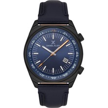 Daniel Klein DK.1.13814-3 Deri Lordonlu Suya Dayanıklı Çelik Kaplama Lacivert Erkek Kol Saati