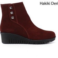 Gönderi(r) Kadın  GKZB134M1699 Fermuarlı Termo Taban Hakiki Deri Bot