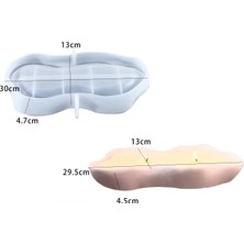 Hobiflex Silikon Kalıp Taş Tozu Ithal Büyük Dekoratif Dalgalı Kase Mumluk Kalıbı Epoksi Reçine HB350-0149