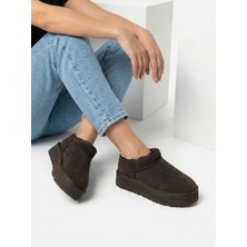 Alance Mi Süet Içi Kürklü Kalın Taban Kadın Bot