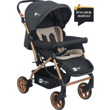 Mimma Baby Olympus Gold Antrasit Çift Yönlü Bebek Arabası Taşıma