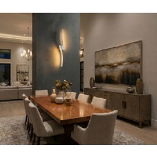 Acrolite Modern Duvar Aplik (Oturma Odası, Yatak Odası, Yemek Odası, Banyo, Kafe) L:60CM Beyaz 3000K