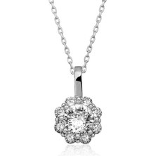 Noip 925 Ayar Gümüş Çiçek Kadın Gümüş Kolye T5140 (944)