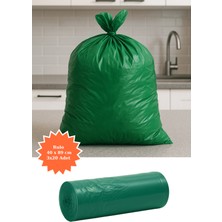 Plas+Plus Yeşil Rulo Çöp Poşeti 40X89 cm 3X20 Adet Ev Mutfak Iş Ofis Avantajlı Paket