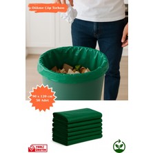 Plas+Plus Yeşil Dökme Çöp Torbası Kalın Dayanıklı Ev Mutfak Iş Ofis 90X120 cm 50 Adet