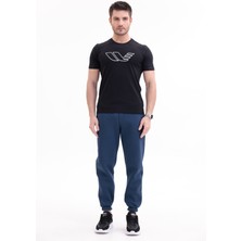 Rowinger 30/1 Süprem Kumaş Bisiklet Yaka Logo Baskılı Kısa Kollu Erkek Tişört