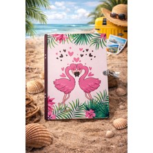 Angelphoto Flamingo Kilitli Hatıra Defteri 80 Yaprak Çizgili Günlük Konsept Defterler