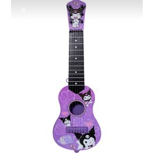 Hepsilazım Oyuncak Modelli Ispanyol Gitar Mor Kuromi 6 Telli Çocuk Gitarı 48 cm