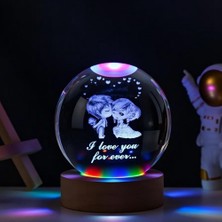 Erseyy Mutlu Çiftler Tasarımlı Renk Değiştiren Cam Küre