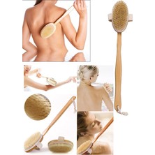 Gampus At Kılı Fırçası %100 Doğal Selülit Fırçası Çıkarılabilir Saplı