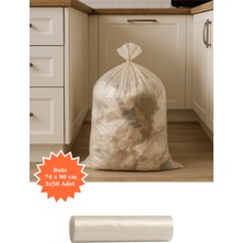 Plas+Plus Şeffaf Rulo Çöp Poşeti 74X90 cm 3X50 Adet Ev Mutfak Iş Ofis Avantajlı Paket