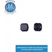 SKPMCAE030 6*6*5mm Smd Silicone Sılent Button Swıtch Keypad Whıte(1 Adet) Orijinal Oto Beyin Tamir Entegreleri Merkan Elektronik