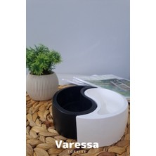 Varessa #yinyang Figürlü El Yapımı Taş Tozu Masa Üstü Dekoru