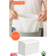 Plas+Plus Beyaz Dökme Çöp Torbası Kalın Dayanıklı Ev Mutfak Iş Ofis 33X76,5 cm 50 Adet