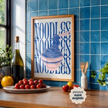 Persona Istanbul Modern Mutfak Sanatı Illüstrasyon Noodle Kasesi - Canlı Retro Mutfak Posteri (Çerçevesiz)