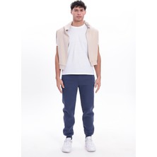 Rowinger 3 Iplik Kalın Dokulu Fermuarlı Cepli Ribana Paçalı Erkek Eşofman Altı