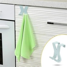 Depozee Mutfak Banyo Dolap Kapağına Takılan Meta Havlu Askılığı Aparatı