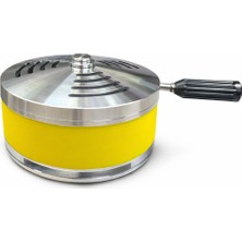 Puffstore Altın Renk Ahşap Saplı Nargile Közlüğü – Isı Dağıtıcı Metal Köz Teli – Kömür Izgarası