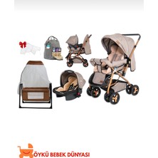 Öykü Bebek Dunyası  Hoş Geldin Bebek Çeyiz Seti ( Bebek Arabası-Puset -Beşik-Anne Bebek Bakım Çantası )