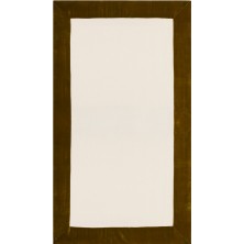 Once Milano Italyan Tasarımı Kadife Biyeli, Büyük Keten Masa Örtüsü