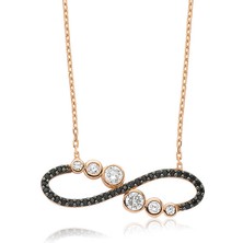 Noip 925 Ayar Gümüş Su Yolu Sonsuzluk Kadın Gümüş Kolye PT2610131 (944)