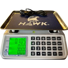 Hawk 60 kg Kapasiteli Elektronik Hesaplamalı ve Sayım Özellikli Terazi Dijital Şarjlı Pilli Kefeli Tartı Bakkal Manav Kasap Pazarcı Terazisi