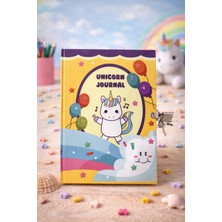Angelphoto Unicorn 80 Yaprak Kilitli Defter Hatıra Defteri Günlük Çizgili Konsept Defterler