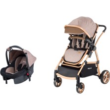 Baby Care BC-310 Safari Trio Travel Bebek Arabası Puset Kahve ( N )
