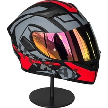 Scharf 902 Çene Açılır Motosiklet Kaskı – Güneş Gözlüklü (Rose Pink Vizörlü) HX1RED