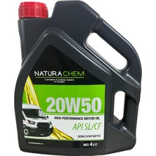 Naturachem 20W-50 Yüksek Performanslı Motor Yağı 4 Litre