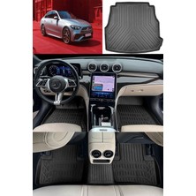 Rizline Premıum Mercedes-Benz C Serisi W206 2022 ve Sonrası 3D Havuzlu Paspas ve Bagaj Havuzu