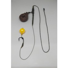 Sr Sazanrig 75 gr Kaplama Kurşunlu Sarı Janjan Boncuklu Sazan Takımı