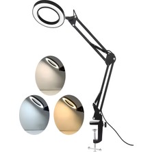 Deanb Katlanabilir LED Masa Lambası Büyüteçli 3 Renk Modlu Ayarlanabilir Güzellik Bakım