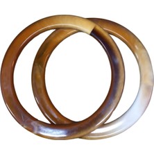 Buffer Çanta Sapı Yuvarlak Kahverengi 10 cm