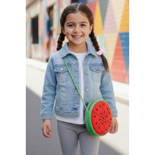 Mollycrush Karpuz Figürlü Peluş Çocuk Omuz Çantası | Eğlenceli Model Çantası.