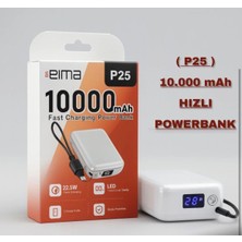Eima Eıma P25 10000 Mah Powerbank | 22.5W Hızlı Şarj, LED Göstergeli