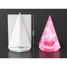 Hobiflex Silikon Kalıp Taş Tozu Ithal Elmas Figür Orgonit Piramit Yüzük Konik Kalıp Epoksi Mum HB90-0146