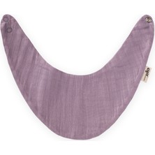 Cigit Üçgen Arkadan Bağlamalı Müslin Mama Önlüğü Bakır