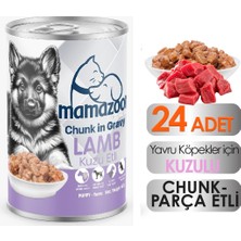 Mamazoone Kuzu Etli Yavru Köpek Maması 24 Adet