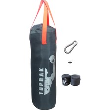 Buffer Boks Torbası Eldiven, Karabina ve Bandaj Hediyeli Içi Dolu 60X22CM Füme