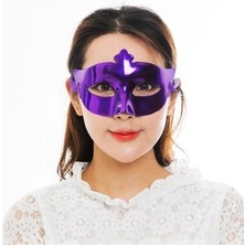 Shopwave Mor Renk Kostüm Partisi Ekstra Parlak Balo Maskesi 15X10 cm (5047)