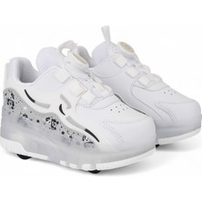 Helinaria 4 Tekerlekli Ayakkabı Ortopedik Ayakkabı Işıklı Spor -Paten Ayakkabı