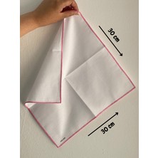 Nünü Anne, Bebek Ağız Mendili, 6'lı , %100 Pamuklu, Çift Katlı, 30X30 cm