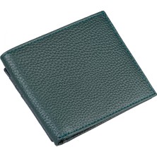 Hatemoğlu Yeşil - Lacivert 100% Deri Cüzdan