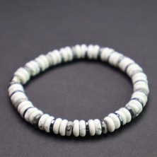 Havlit - Labradonit - Hematit Taşlı Bileklik